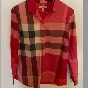 Burberry Brit Women Pink Long Sleeve Button-down S